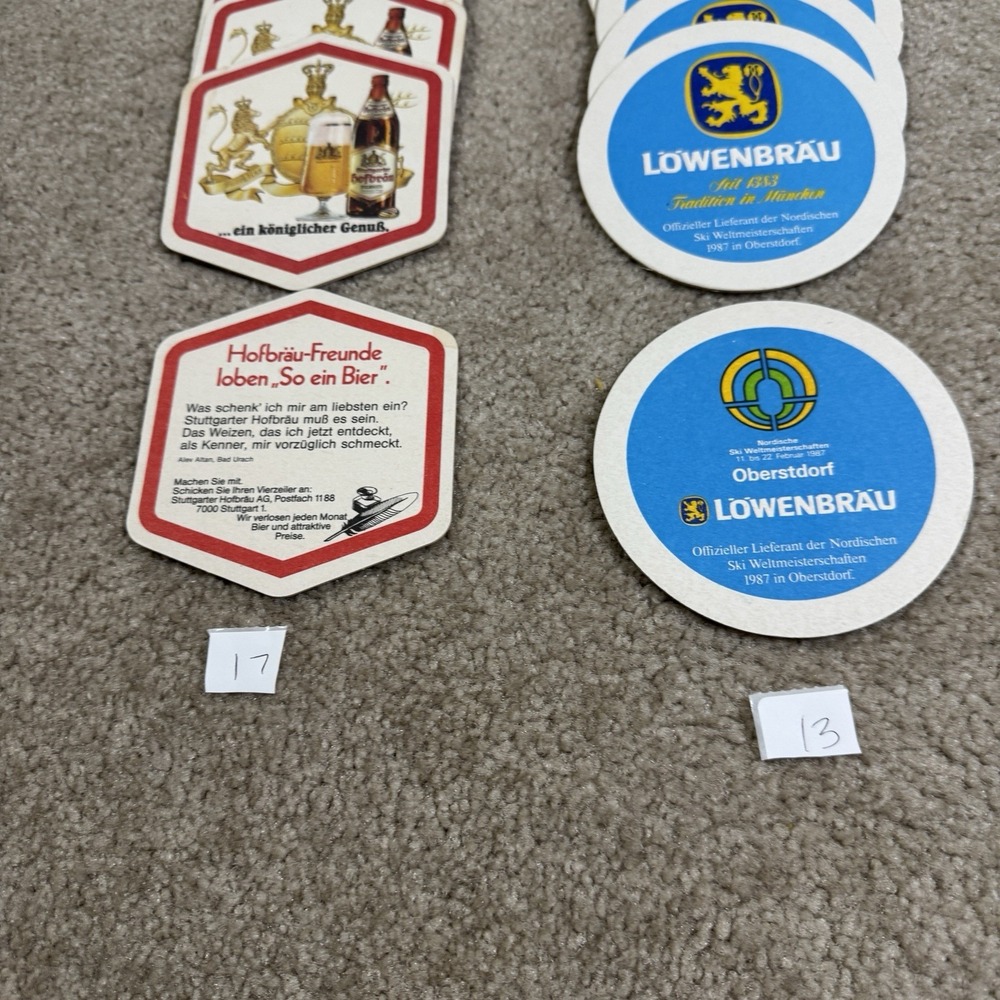 Lot Of 54 Vintage German Beer Coasters From The 80's - Picture 13 of 13